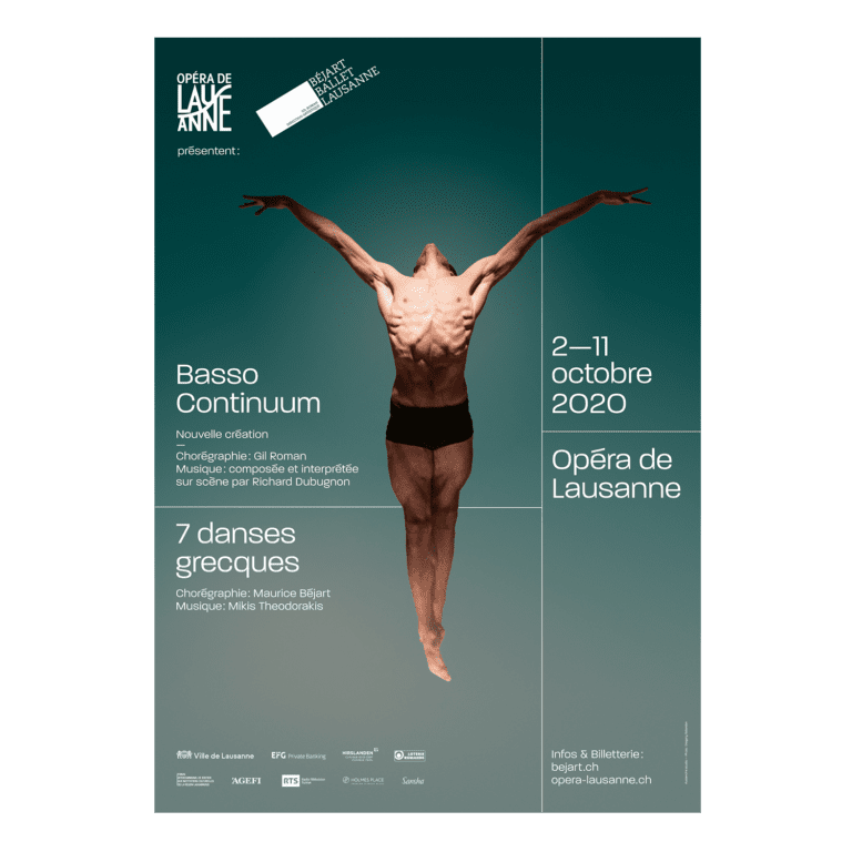 Poster Opéra de Lausanne – Basso Continuum, 7 danses grecques